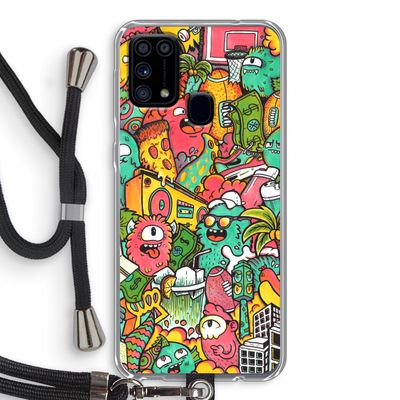 Vexx City: Samsung Galaxy M31 Transparant Hoesje met koord