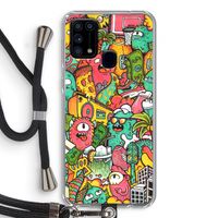 Vexx City: Samsung Galaxy M31 Transparant Hoesje met koord