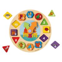 Bambolino Toys Dikkie dik houten leerklok, 12dlg.