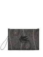 ETRO grande pochette à motif cachemire - Noir - thumbnail