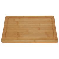 Bamboe houten snijplank 37 cm - Snijplanken/serveerplanken/broodplanken van hout - thumbnail