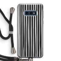 Stripes: Samsung Galaxy S10e Transparant Hoesje met koord