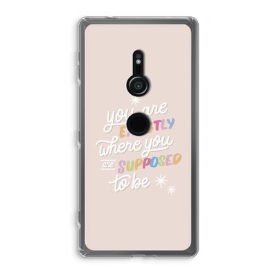Right Place: Sony Xperia XZ2 Transparant Hoesje