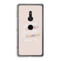 Right Place: Sony Xperia XZ2 Transparant Hoesje