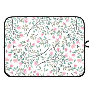 Sierlijke bloemen: Laptop sleeve 15 inch