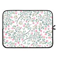 Sierlijke bloemen: Laptop sleeve 15 inch