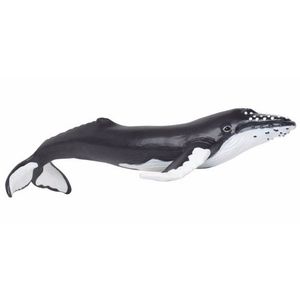 Plastic speelgoed figuur bultrug walvis van 17 cm   -