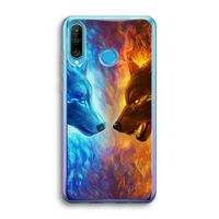 Fire & Ice: Huawei P30 Lite Transparant Hoesje