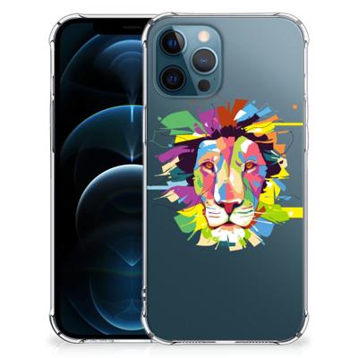 iPhone 12 | 12 Pro Stevig | Bumper Hoesje | Lion Color iPhone 12 | 12 Pro Stevig | Bumper Hoesje | Lion Color