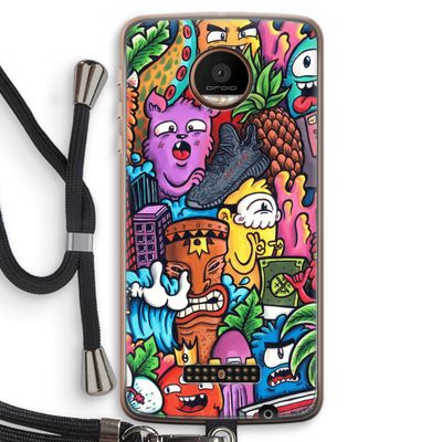 Vexx Mixtape: Motorola Moto Z Force Transparant Hoesje met koord