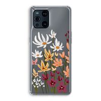 Painted wildflowers: Oppo Find X3 Pro Transparant Hoesje