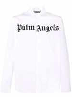 Palm Angels chemise à logo imprimé - Blanc