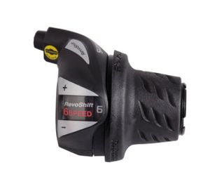 Shimano Tourney sl-rs36 draaiversteller rechts 6 speed zwart/zilver