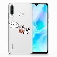 Huawei P30 Lite Telefoonhoesje met Naam Cow - thumbnail