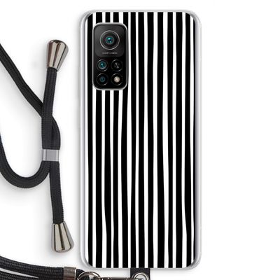 Stripes: Xiaomi Mi 10T 5G Transparant Hoesje met koord