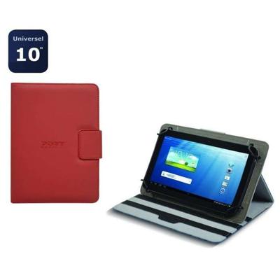 Universele tablethoes/cover voor 10 inch tablets - Rood - MASCAR - PORT DESIGNS