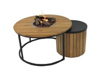 Enjoyfires: Vuurtafel Rondi Ø90x50 cm - Zwart