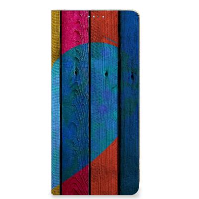 OPPO A98 5G Book | Wallet Case | Wood Heart - Cadeau voor je Vriend OPPO A98 5G Book | Wallet Case | Wood Heart - Cadeau voor je Vriend