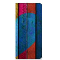 OPPO A98 5G Book | Wallet Case | Wood Heart - Cadeau voor je Vriend
