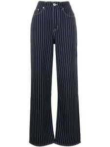 Kenzo pantalon droit à rayures - Bleu