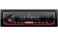 JVC KD-X162 1DIN Mechless Autoradio met Bluetooth ingebouwd. Geschikt voor iPod/iPhone