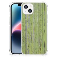 Apple iPhone 14 Plus Stevig Telefoonhoesje Green Wood - thumbnail