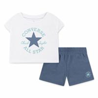 Kledingset Converse Cnvg Boxy Tee Blauw - Maat: 24 maanden