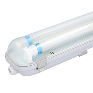 LED T8 TL armatuur IP65 120 cm 4000K 18W 5040lm 140lm/W incl. flikkervrije LED buizen koppelbaar