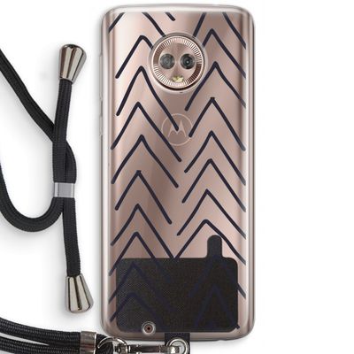 Marrakech Arrows: Motorola Moto G6 Transparant Hoesje met koord