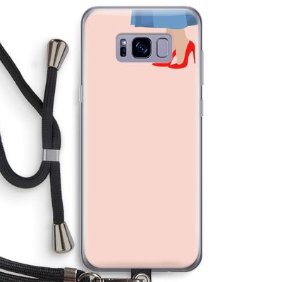 High heels: Samsung Galaxy S8 Transparant Hoesje met koord