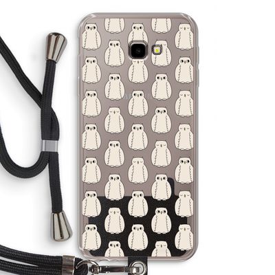 Uilen: Samsung Galaxy J4 Plus Transparant Hoesje met koord