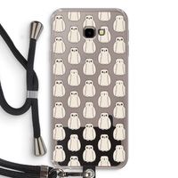 Uilen: Samsung Galaxy J4 Plus Transparant Hoesje met koord