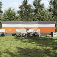 VidaXL Windscherm camping waterdicht 508x130 cm grijs en oranje
