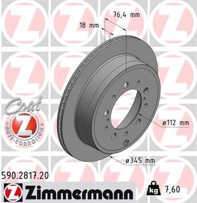 Remschijf Coat Z 590281720
