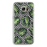 Geometrische jungle: Samsung Galaxy S7 Edge Transparant Hoesje