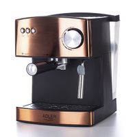 Adler AD 4404cr Espressoapparaat - 15 bar, 850W - Koper / Zwart - thumbnail