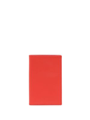 Comme Des Garçons Wallet portefeuille en cuir grainé - Rouge