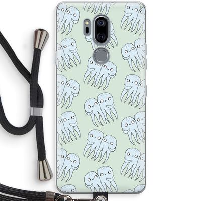 Octopussen: LG G7 Thinq Transparant Hoesje met koord