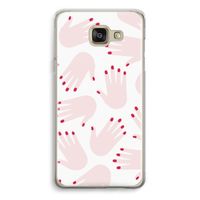 Hands pink: Samsung Galaxy A5 (2016) Transparant Hoesje