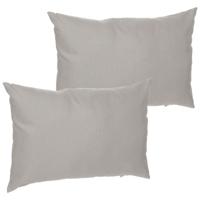 Hesperide Sierkussen - 4x - 30 x 50 cm - taupe - polyester - uv/waterbestendig - binnen/buitenkussen