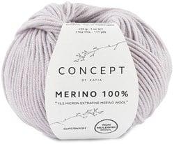 Katia Merino 100% 086 Parelachtig licht grijs