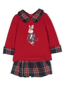 Lapin House sweat et short à imprimé graphique - Rouge