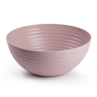 Serveerschaal/saladeschaal - D25 x H10.5 cm - kunststof - roze Serveerschaal/saladeschaal - D25 x H10.5 cm - kunststof - roze