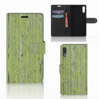 Sony Xperia XZ | Sony Xperia XZs Book Style Case Green Wood