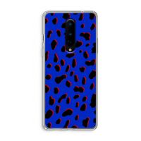 Blue Leopard: OnePlus 8 Transparant Hoesje