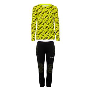 Uhlsport Progressive Keepersset Lange Mouwen Kids Felgeel Zwart