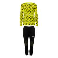 Uhlsport Progressive Keepersset Lange Mouwen Kids Felgeel Zwart
