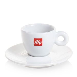 Illy dubbele espresso tas en ondertas (120ml)