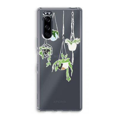 Hang In There: Sony Xperia 5 Transparant Hoesje