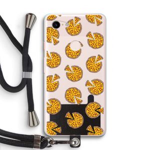 You Had Me At Pizza: Pixel 3 XL Transparant Hoesje met koord